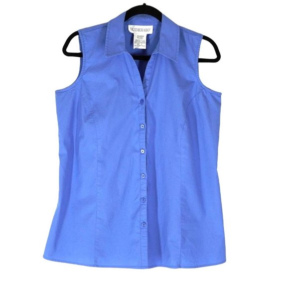 Motherhood Maternity Tops - Motherhood Maternity Womens Size M Button Up Top Sleeveless Shirt
